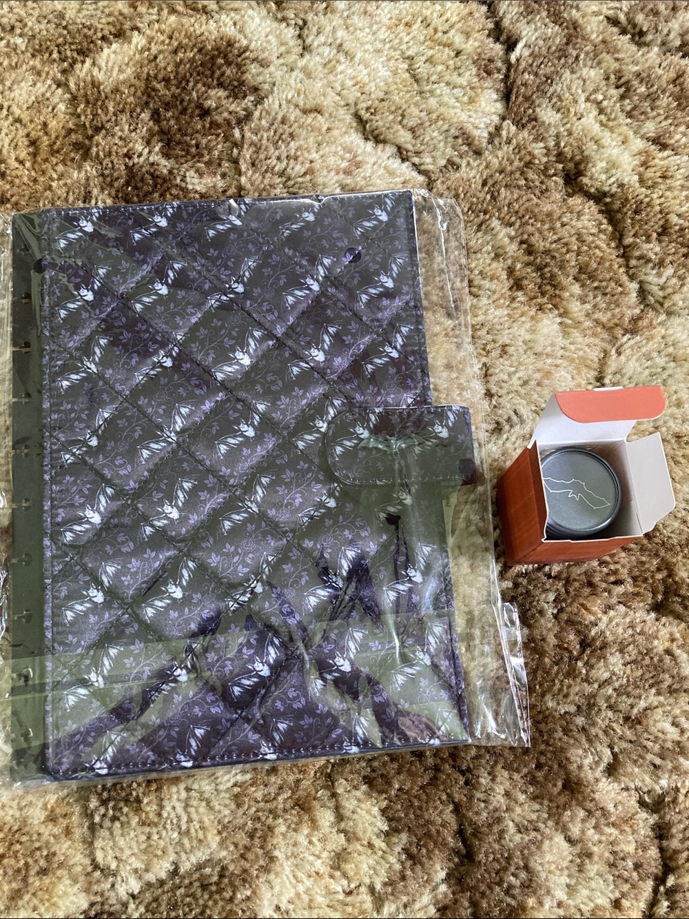 Daily Grind bats coquette luxe planner cover and disks